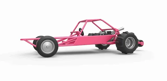 Diecast old school Sand Rail buggy Version 2 Scale 1:25 — Фото 2 из 9
