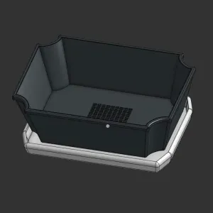 Bonsai pot with underplate underplate