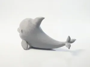 Cute Whale Figurine Chibi Animal 3D Printable