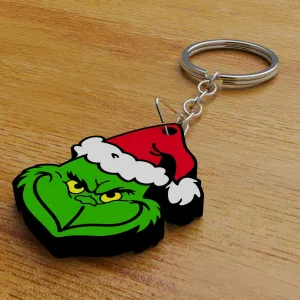 Grinch keychain