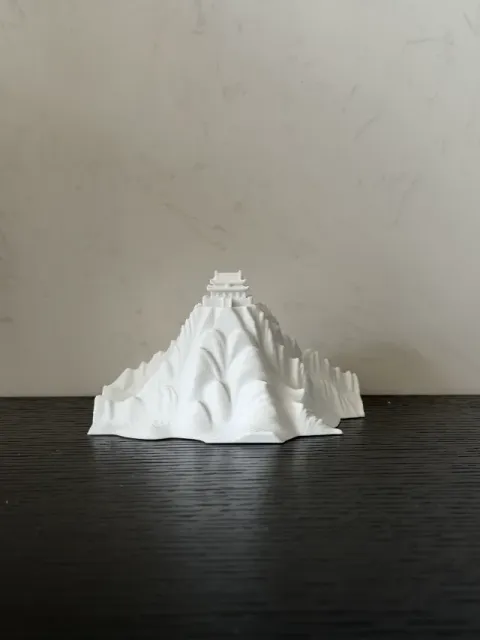 古风雪山建筑  山顶建筑