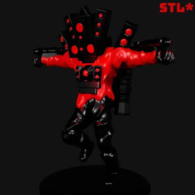 UPGRADED TITAN SPEAKERMAN FROM SKIBIDI TOILET | 3D FAN ART — Фото 7 из 9