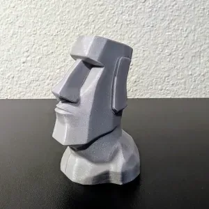 Moai Head – Stylized Easter Island Statue