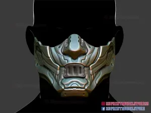 Cyberpunk Japanese Kitsune Mask - Halloween Cosplay