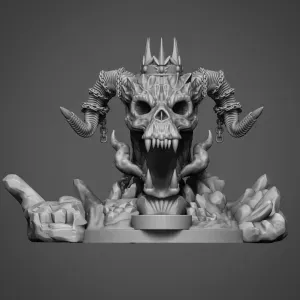 Infernal Skull Dragon’s Maw Dice Tower 3D STL