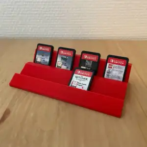 Stand holder for 8 cartridge games for Nintendo Switch