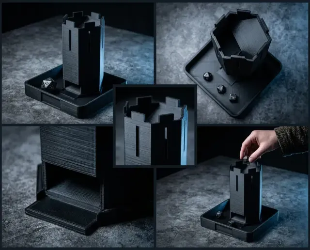 Castle Dice Tower & Catch Tray | D&D Set | Catan — Фото 4 из 7