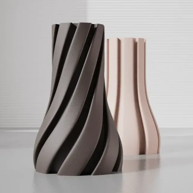 VASE 0039 C | RIBBON VASE HOME DECOR — Фото 5 из 9