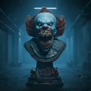 Pennywise with open mouth