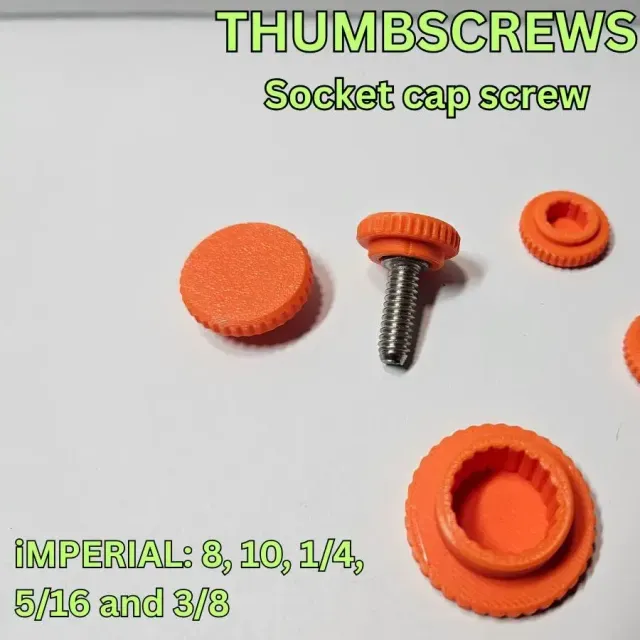 Thumb screws for socket cap screws - Imperial