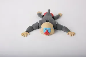 Mandrill Flexi Toy Articulated Monkey Collectible