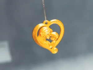 Mother & Child Heart Pendant