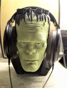 Frankenstein bust headphone stand