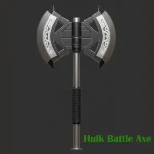 Hulk Battle Axe 3D Printable Weapon Prop 3D print model
