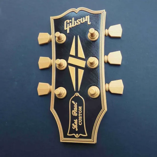 GIBSON GUITAR HEADSTOCK - KEY HANGER / WALL ART — Image 3 of 8