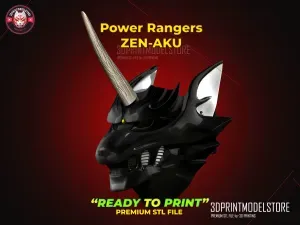 Power Rangers Wild Force Zen-Aku - Siver Gaoranger Wolf Mask