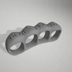 Born To Kill Iron Fist Brass Knuckles Prop Fake