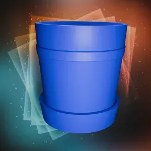 Simple Round Flower Pot