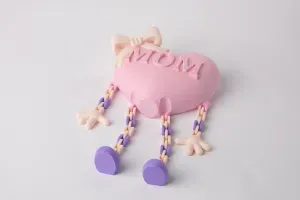 Mom Heart Flexi Figurine - Mother’s Day Collectible