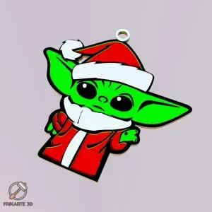 Santa Baby Yoda Christmas Decoration