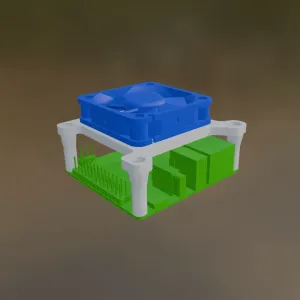 Orange Pi Zero 3 4010 Fan Mount