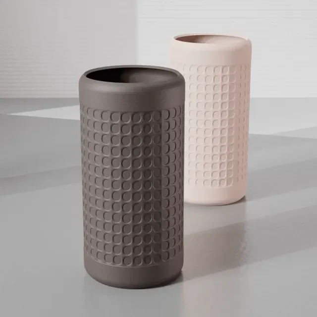 VASE 0037 B - BOHEMIAN TUBE VASE B