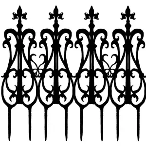 Decorative garden fence