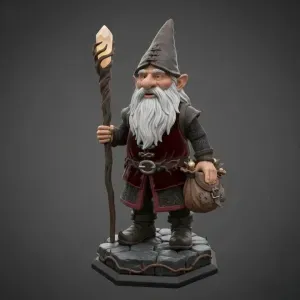 3875 Fairy Tale Gnome – Color Full-Body Figurine 3D STL