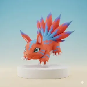 Elecmon Digimon Creature Model