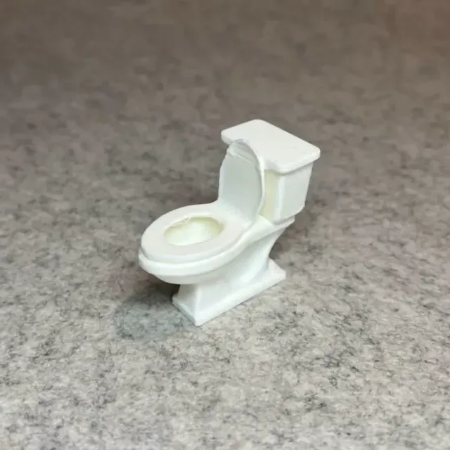 Dollhouse toilet for miniature house bathroom