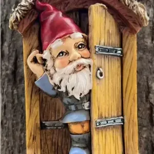 Tuinkabouter standbeeld - Knotehole Welkom Gnomes