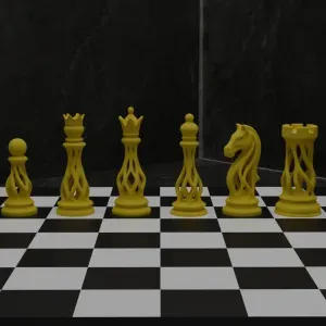 Organic Lattice Chess Set