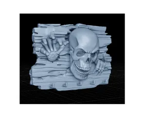 Gothic Skull Wall Key Hanger