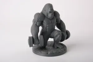 Muscular Gorilla Lifter Sculpture