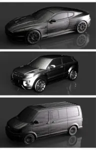 Volkswagen T5, Aston Martin, Land Rover Range Rover Evoque