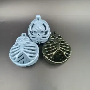 Gothic Skull & Ribcage Ornaments –Unique Christmas