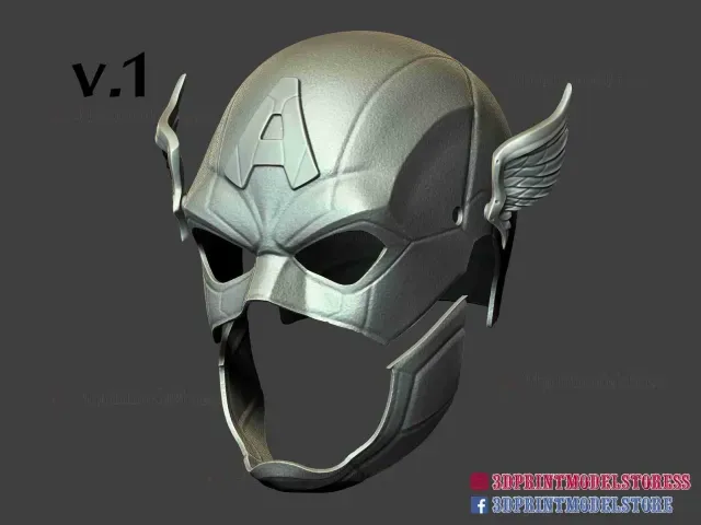 Captain America Helmet - Marvel Cosplay — Фото 8 из 9