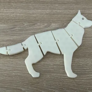ARTICULATED WOLF-DOG "Mister Wolf"