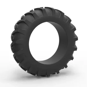 Tire of Vintage Pulling Tractor Version 3 Scale 1:25