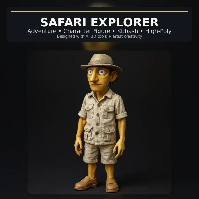 Stylized Character Collection Vol. 01 – Kitbash High-Poly 3D — Фото 9 из 9