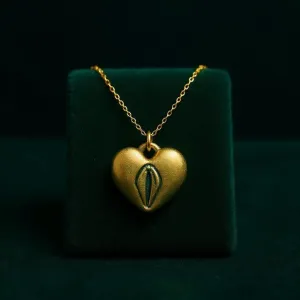Vulva heart pendant