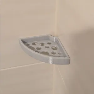 Corner shelf bath
