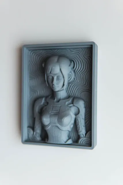 Yiri Cyber Girl - Unified Bas Relief Art — Фото 3 из 8