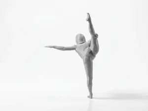 Gymnast Lady Figurine Female Sports 3D Printable