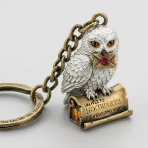 White Owl Keychain