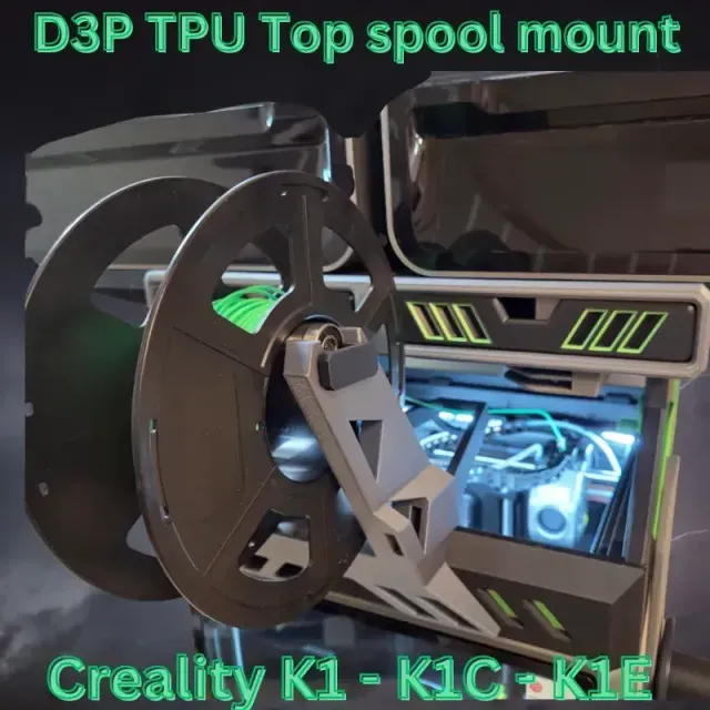 TPU Top mount spool holder - K1C K1SE K2SE D3P riser — Фото 5 из 9