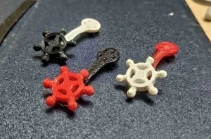 Pirate Ribbon Button- Rotate and lock it, Thanks for looking