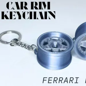 Ferrari F40 Wheel Rim Keychain