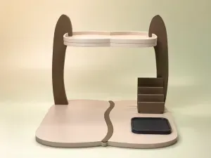 Bean Flow Dual-Layer Modular Coffee Storage Workstation