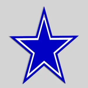 Dallas COWBOYS. in layers to be able to print in colors